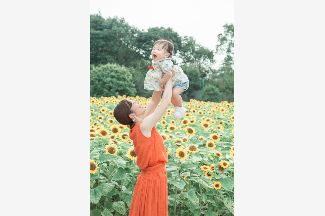 K.しんやが撮影した「長居植物園のひまわり畑」の写真