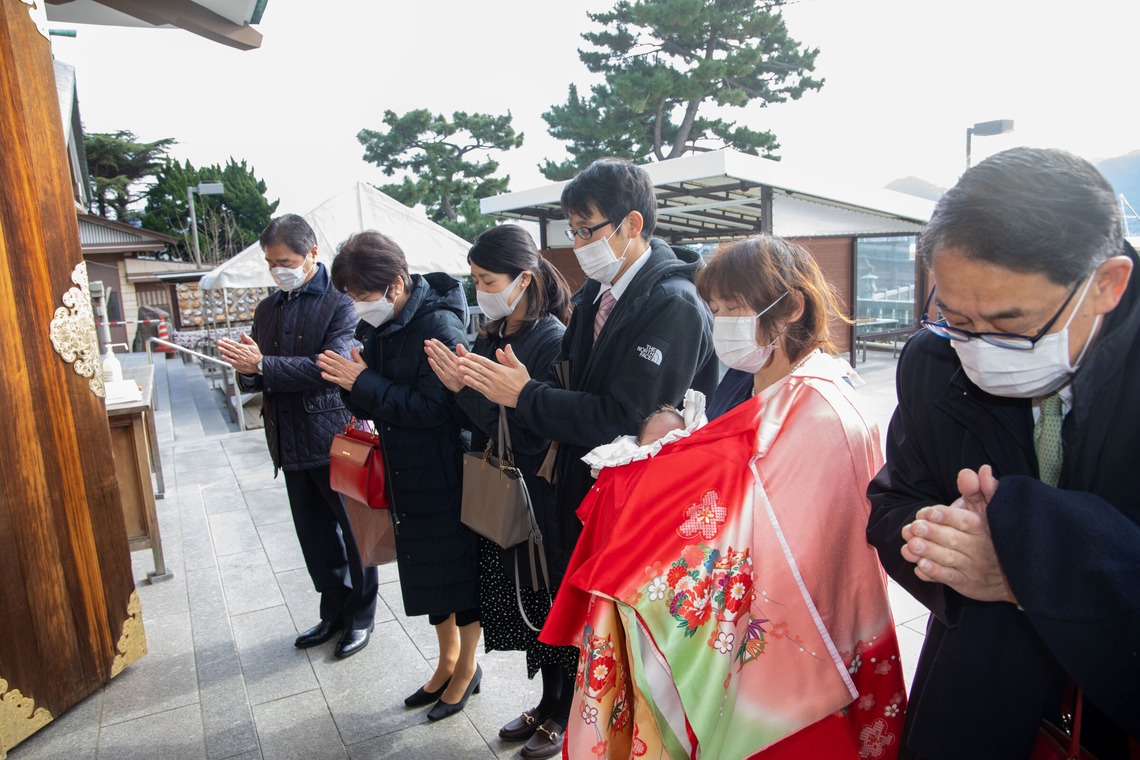 岩坪眞一郎が撮影したお宮参りのアルバム「下関お宮参り」