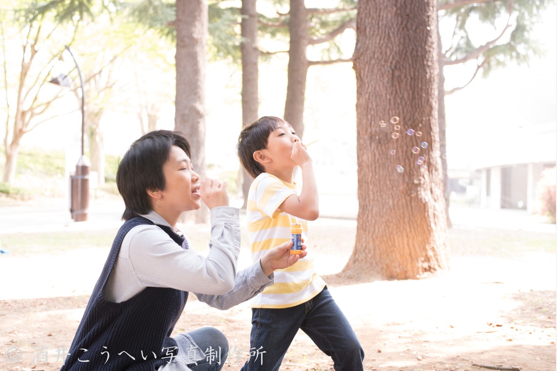 酒井こうへい写真製作所が撮影した写真のアルバム「公園でファミリーフォト」