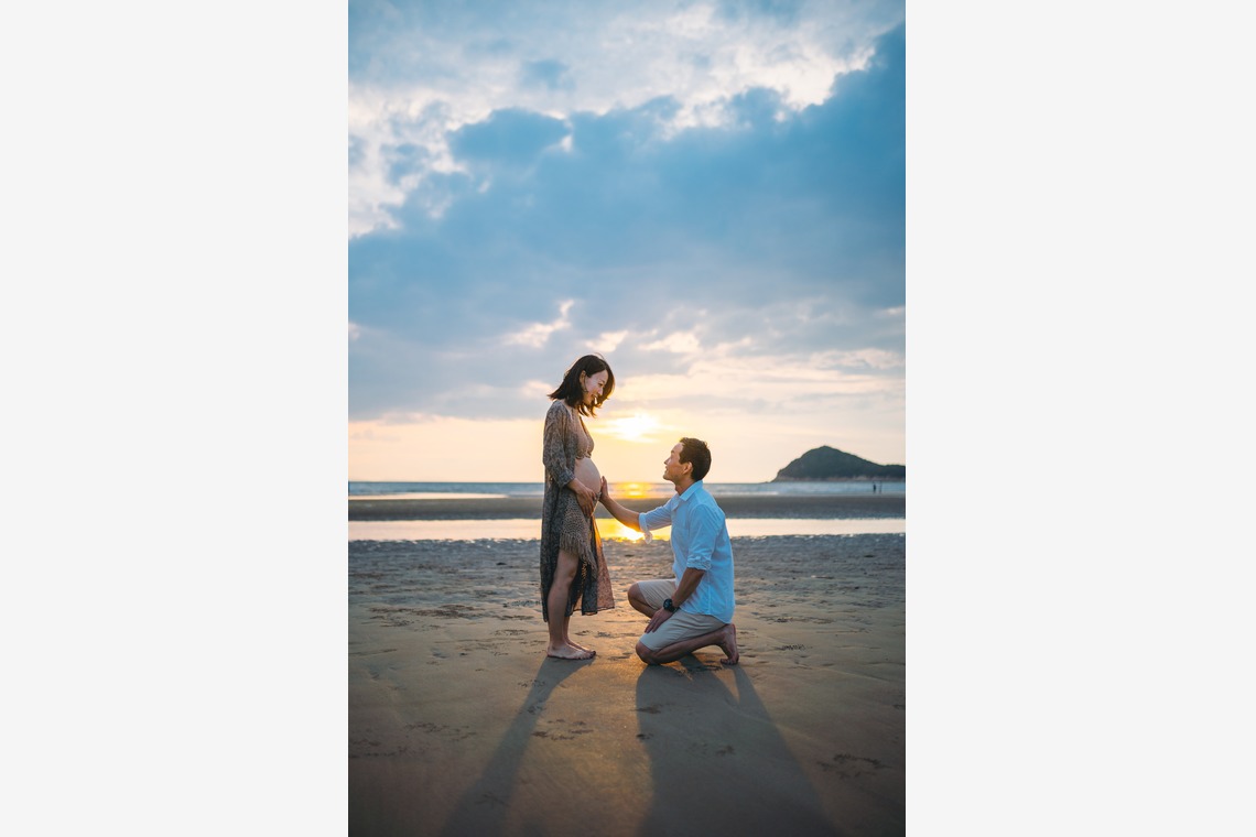 フォトグラファー笹が撮影した写真のアルバム「香川県 父母ヶ浜 マタニティ」