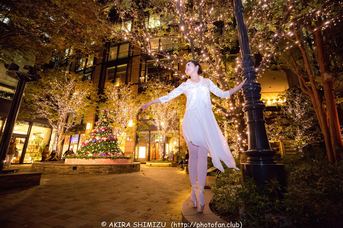 踊るカメラマンAKIRAが撮影した「ダンサーと夜景・イルミネーション」の写真