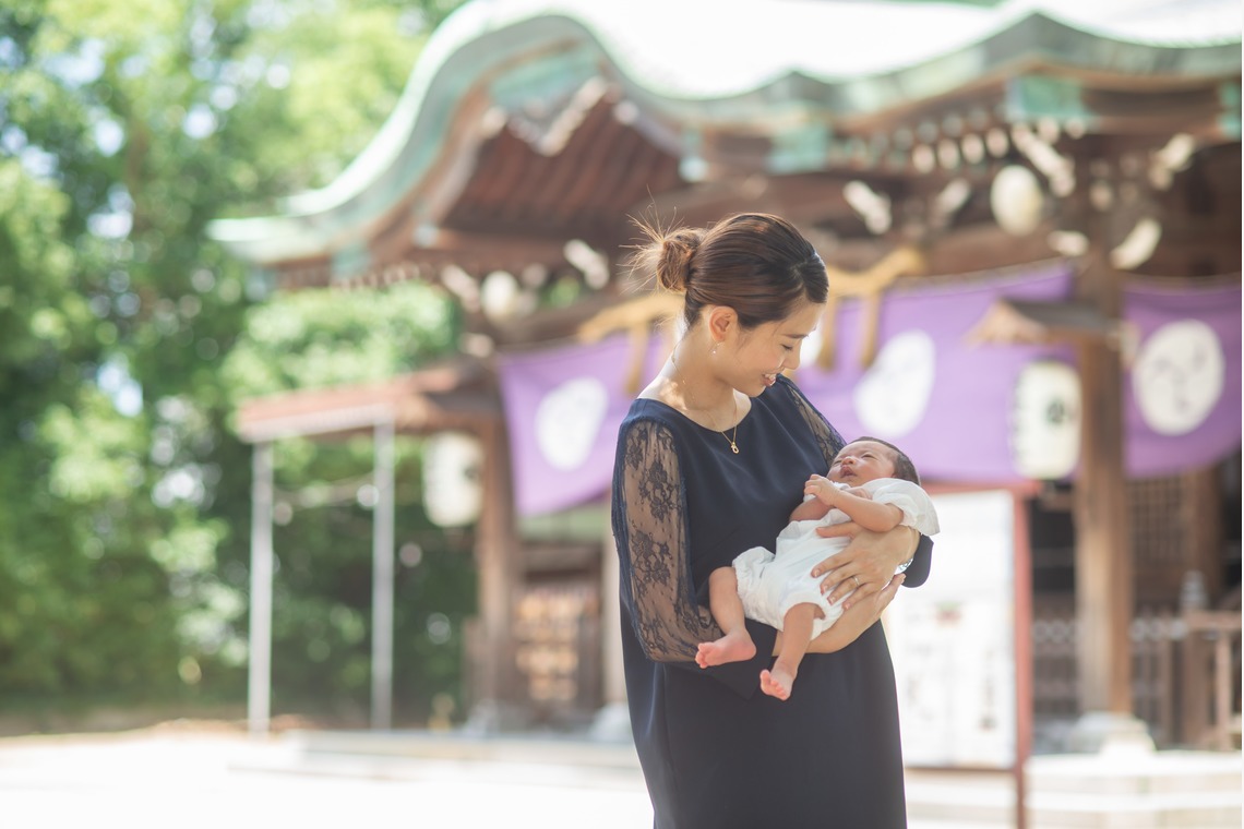 竹部 祐樹が出張撮影した家族写真(キッズ,ベビーフォト)などが写った「お宮参り＠唐津神社」の家族写真