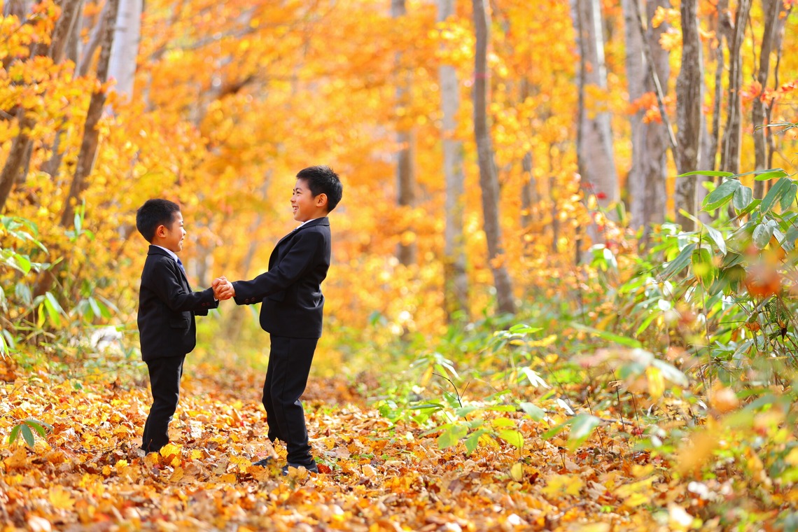 稲蔭一道が出張撮影した家族写真(キッズ,ベビーフォト)などが写った「家族写真、ロケーションフォト」の家族写真