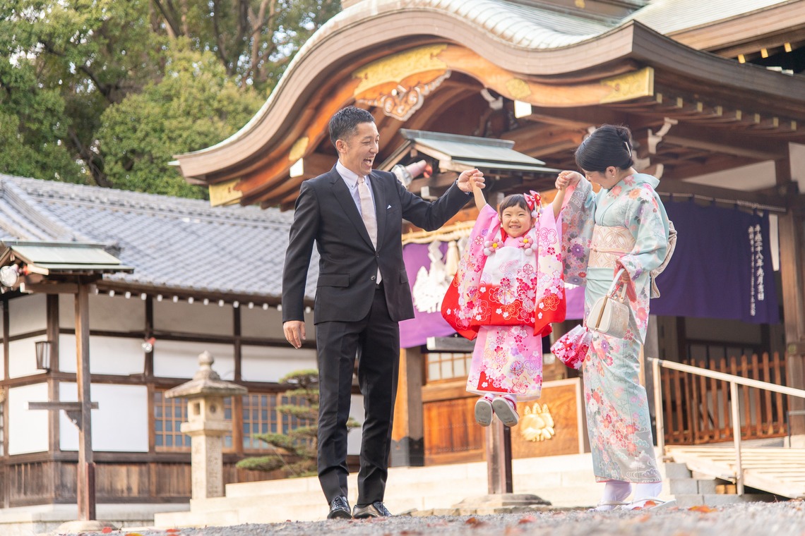 合同会社優希photoが出張撮影した家族写真(キッズ,ベビーフォト)などが写った「七五三写真」の家族写真