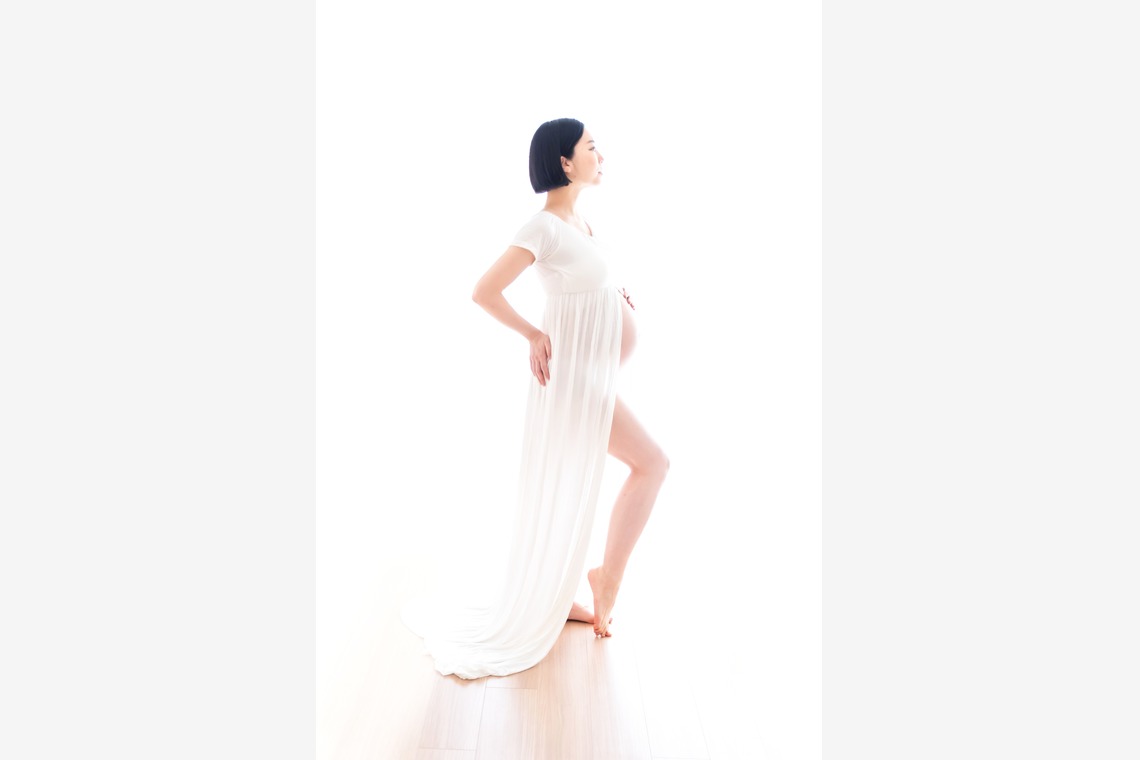 サキヤマ リエが撮影した「マタニティフォト（本厚木/カメラマン自宅撮影/衣装・背景あります)」の写真