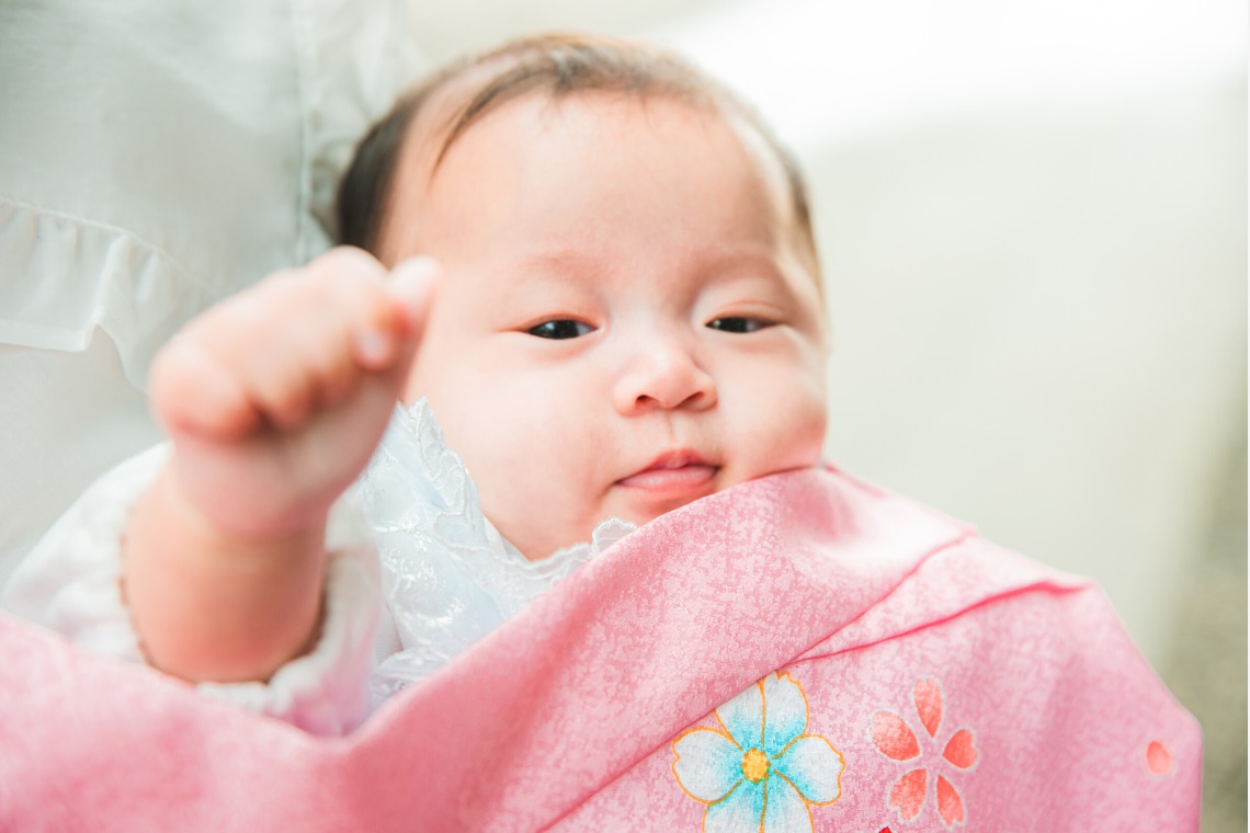 山下　剛が出張撮影した家族写真(キッズ,ベビーフォト)などが写った「お宮参り撮影」の家族写真