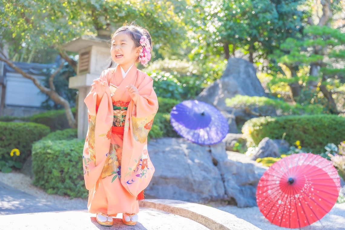ベッティフォトが出張撮影した家族写真(キッズ,ベビーフォト)などが写った「ご家族撮影(七五三)」の家族写真
