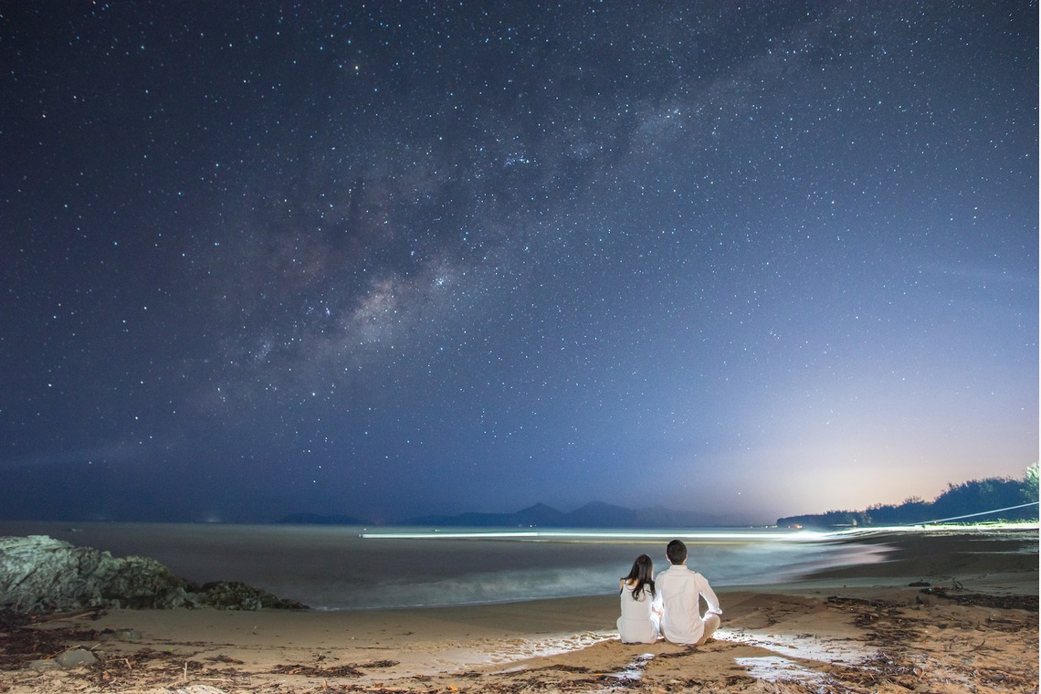 スマイルケアンズが撮影した「ケアンズの星空ビーチフォト」の写真