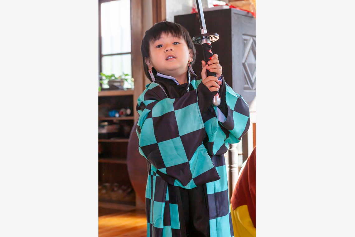 風の彩水の音が撮影した「七五三　鬼滅の刃コスチューム」の写真