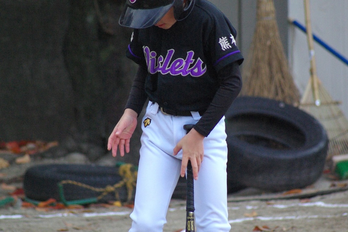 間地大輔が出張撮影した家族写真(キッズ,ベビーフォト)などが写った「学童野球」の家族写真