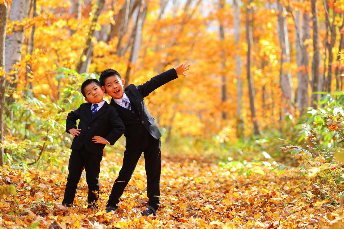 稲蔭一道が出張撮影した家族写真(キッズ,ベビーフォト)などが写った「家族写真、ロケーションフォト」の家族写真