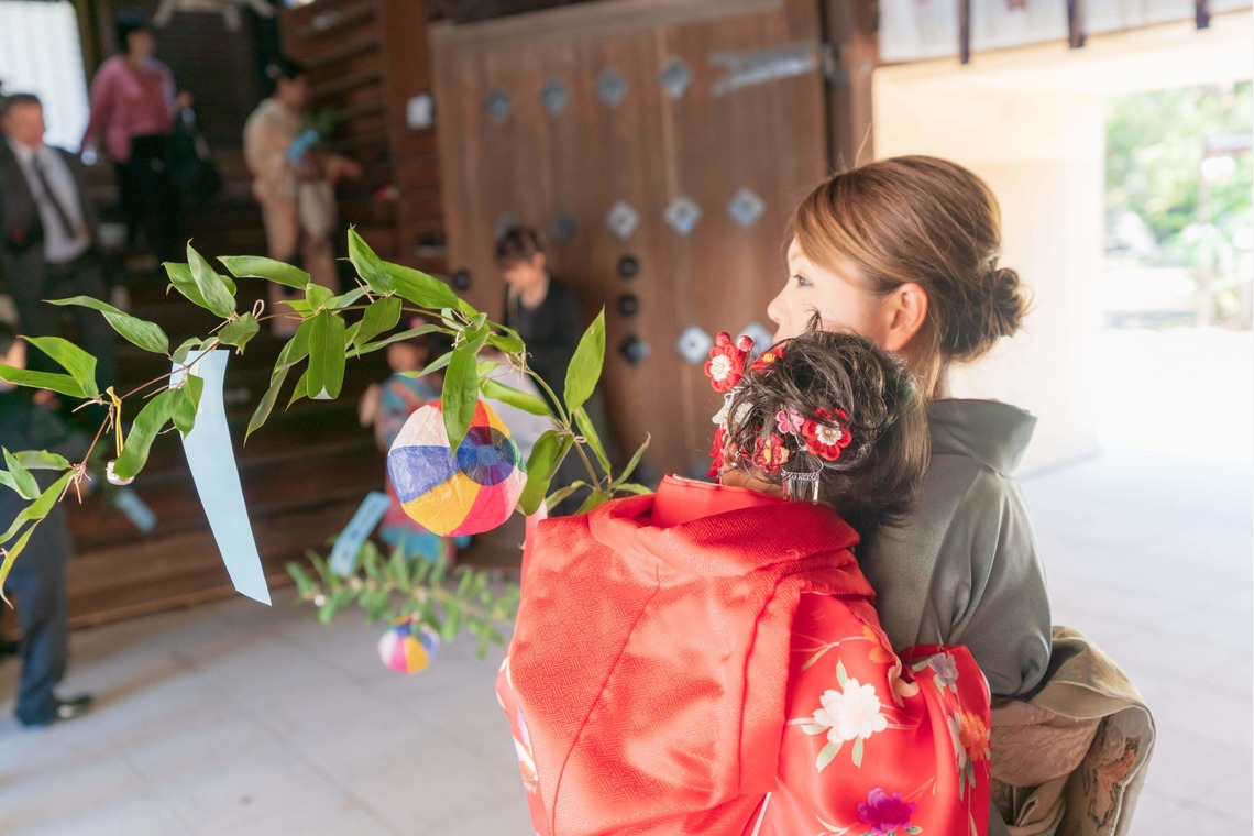川口 武志(Life Smile Photo)が出張撮影した家族写真(キッズ,ベビーフォト)などが写った「3歳5歳七五三@京都市北野天満宮」の家族写真