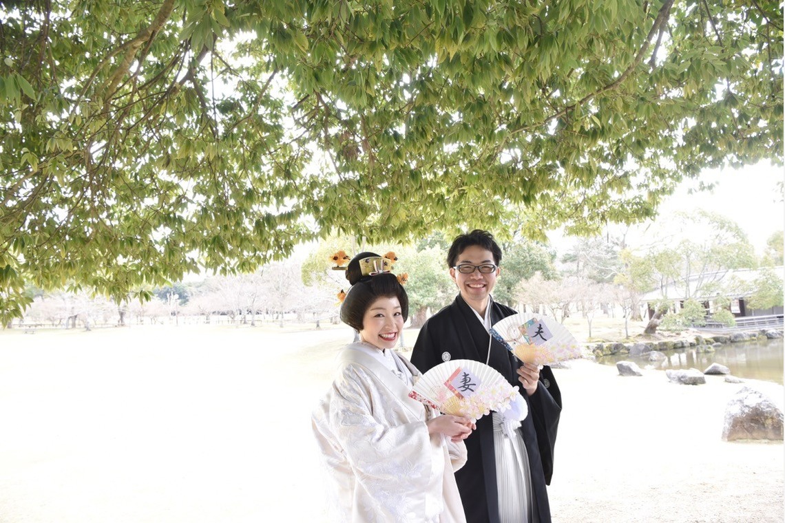 Photo of Pre Weddingphotoshoot at Nara with kimono in spring to summer taken by Kiki photo works