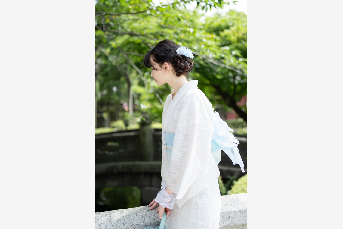 大木千帆が撮影した「着物街歩きポートレート」の写真