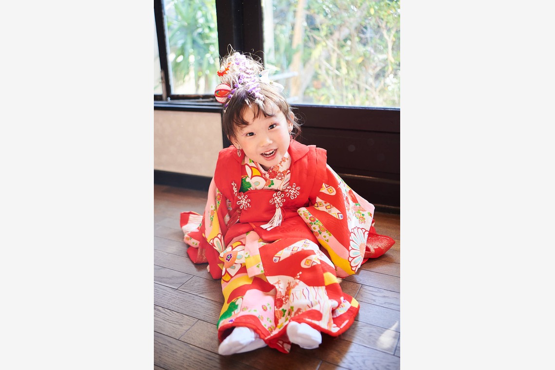 HARASTUDIOが出張撮影した家族写真(キッズ,ベビーフォト)などが写った「七五三」の家族写真