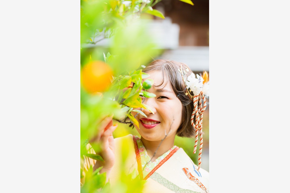 多田正子が出張撮影した家族写真(キッズ,ベビーフォト)などが写った「成人式前撮り」の家族写真