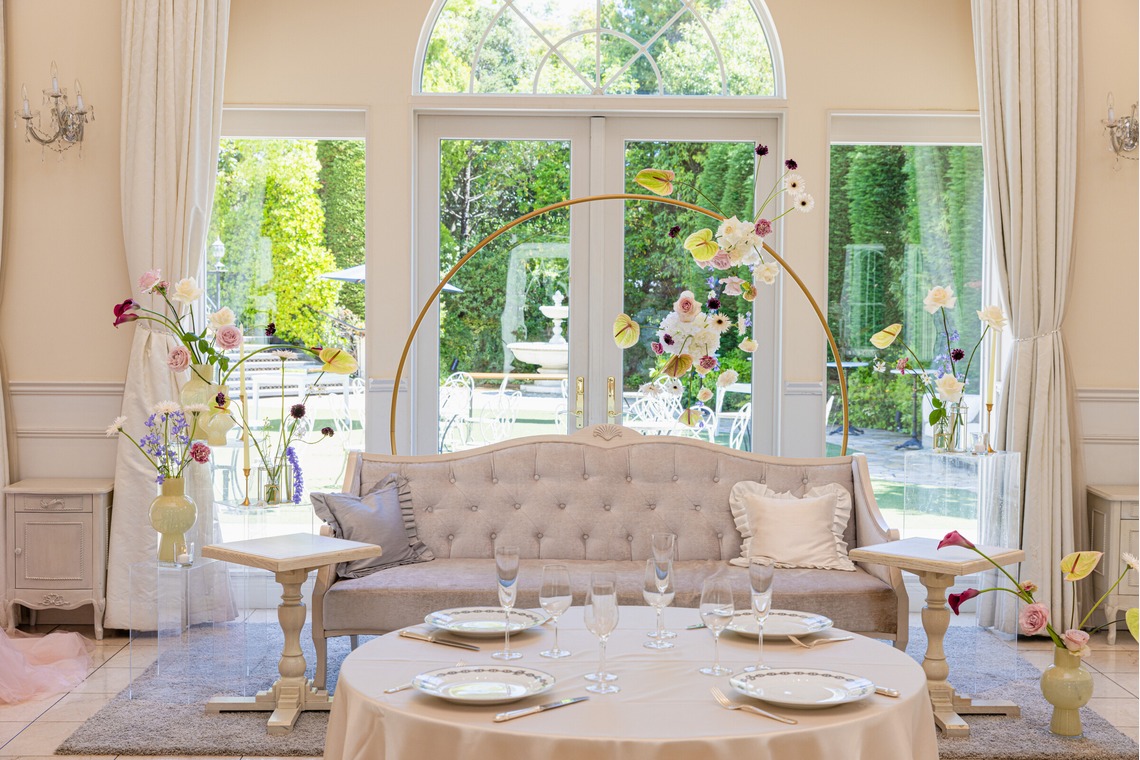 内海　利彦が撮影した「披露宴会場の花装」の写真