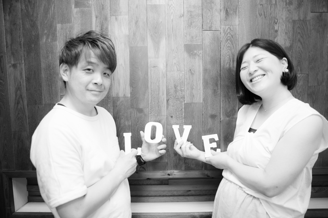 橋本祐里子（まるちゃん）が撮影した「パパのお店でマタニティフォト」の写真