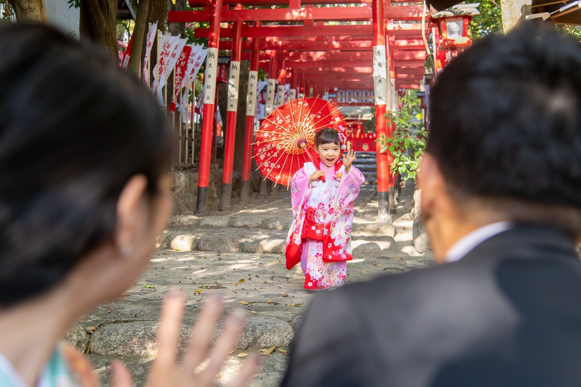 合同会社優希photoが出張撮影した家族写真(キッズ,ベビーフォト)などが写った「七五三写真」の家族写真