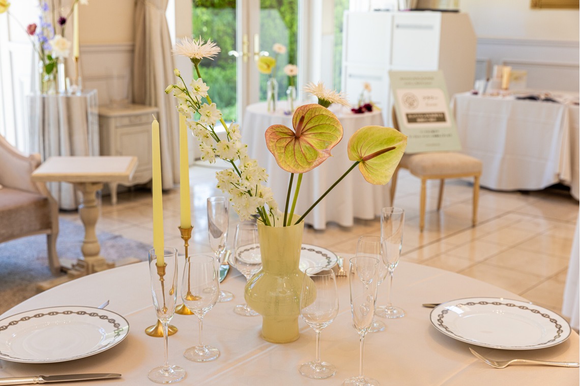 内海　利彦が撮影した「披露宴会場の花装」の写真