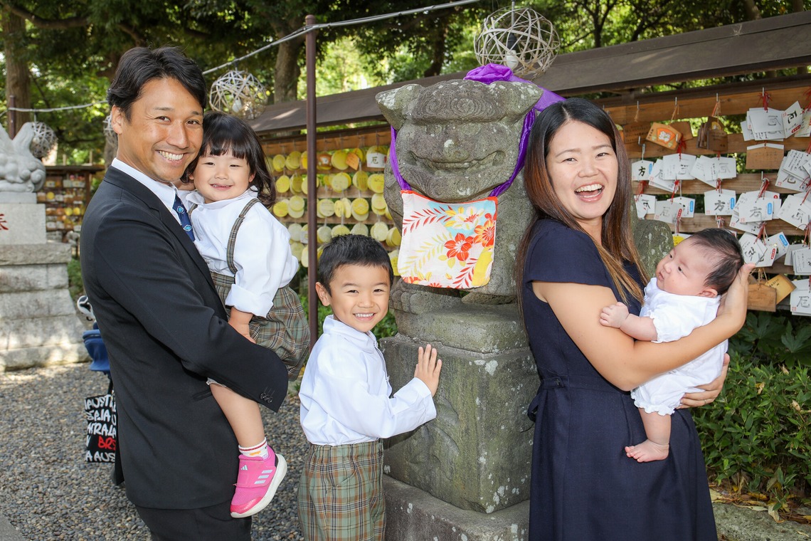 なかがわさとみが撮影した「お宮参りご家族写真撮影」の写真