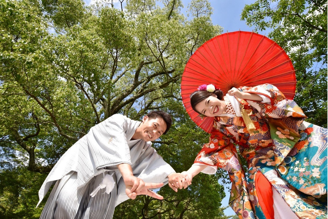 キキフォトワークスが撮影した「Pre Weddingphotoshoot at Nara with kimono in spring to summer」の写真