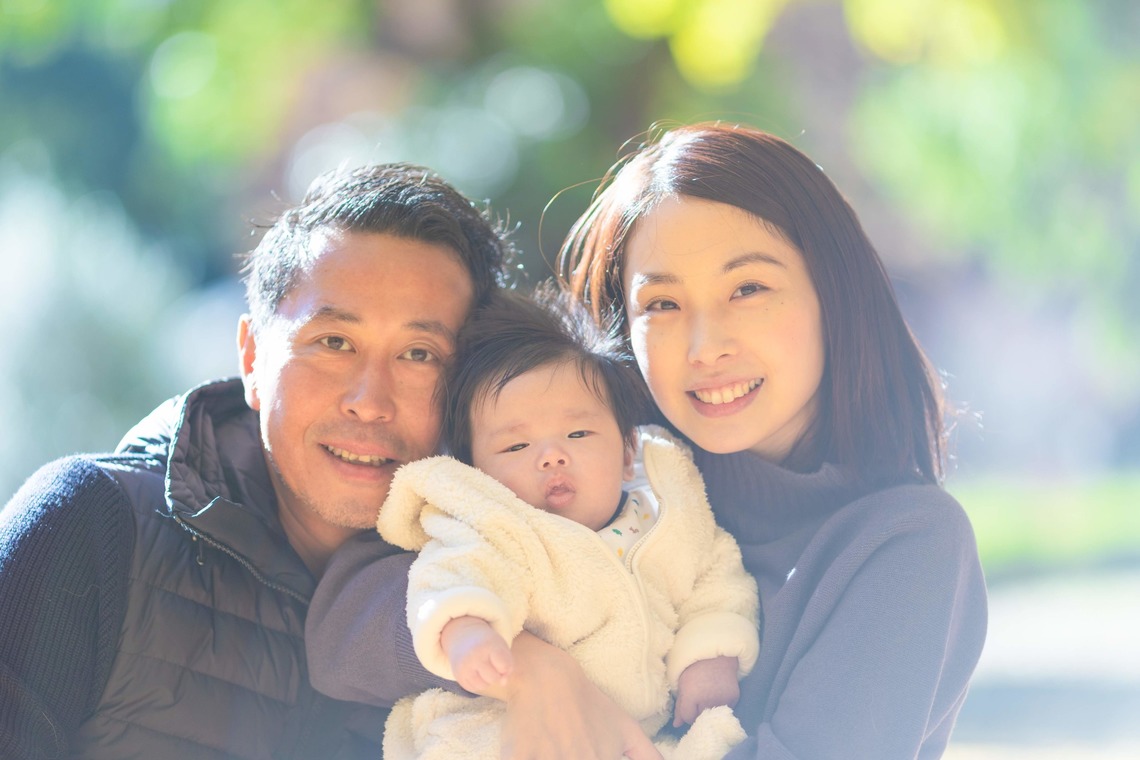 KOBASHOが出張撮影した家族写真(キッズ,ベビーフォト)などが写った「エミリィ紅葉撮影会」の家族写真
