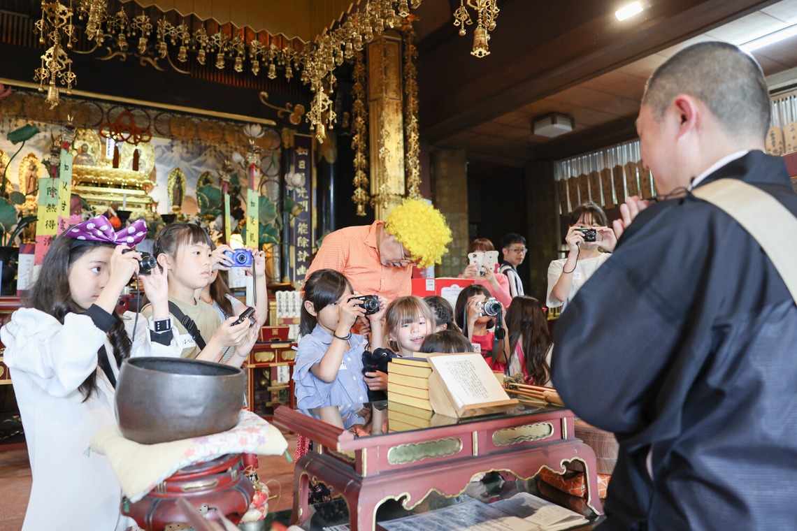 ちずカメラが撮影した「写真家　橘田龍馬さんの子供写真教室の様子」の写真
