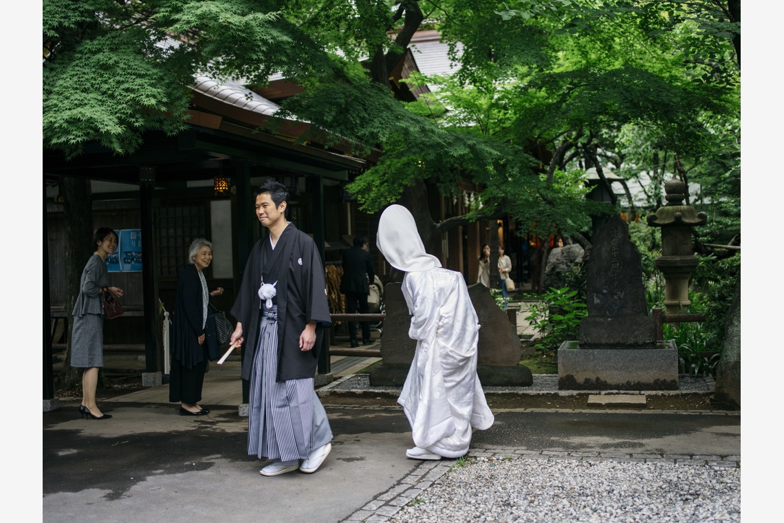 植村由理が撮影した「愛宕神社での挙式と小笠原伯爵邸での披露宴」の写真