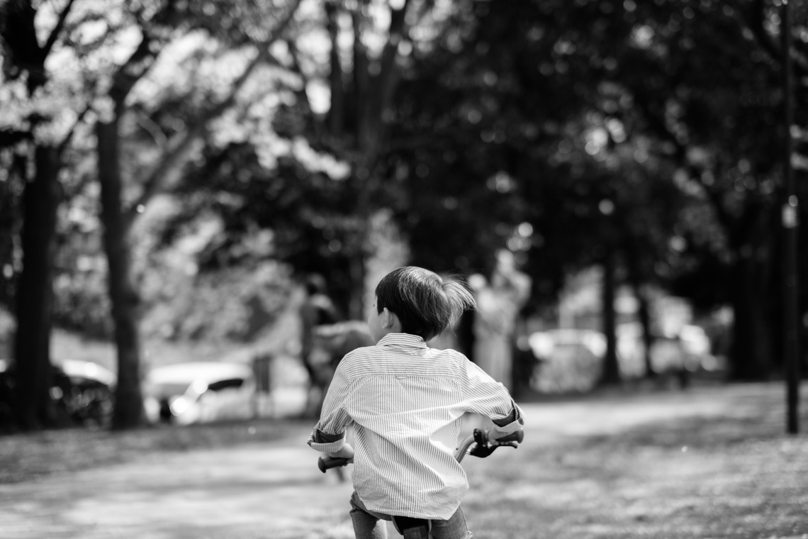 高野和希が撮影した「桜での家族フォト」の写真