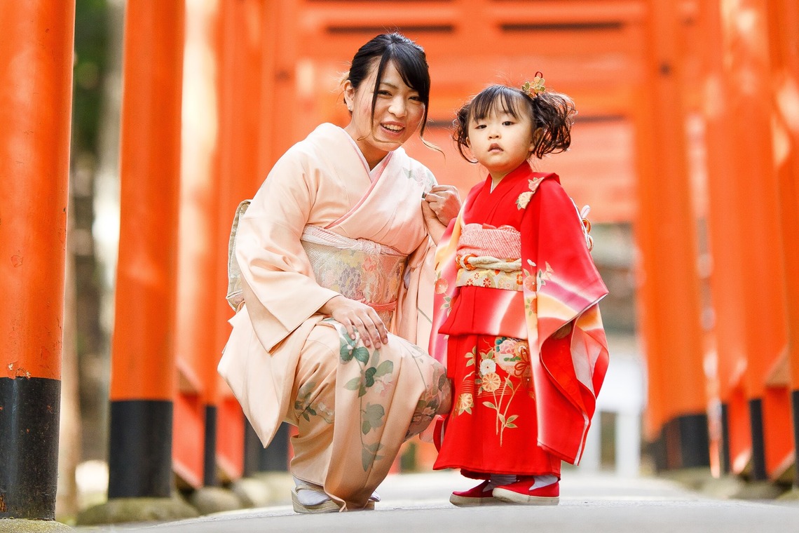 中井企画が出張撮影した家族写真(キッズ,ベビーフォト)などが写った「七五三(奈良)」の家族写真