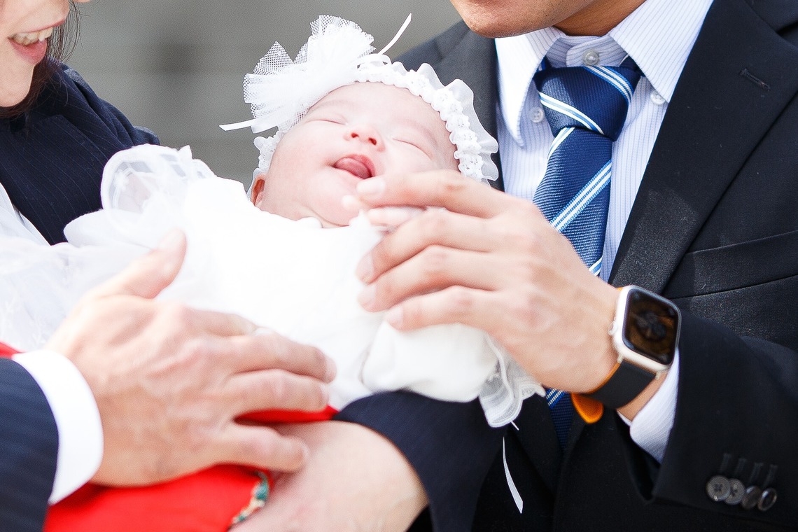 中井企画が撮影した家族写真の出張撮影のアルバム「お宮参り」