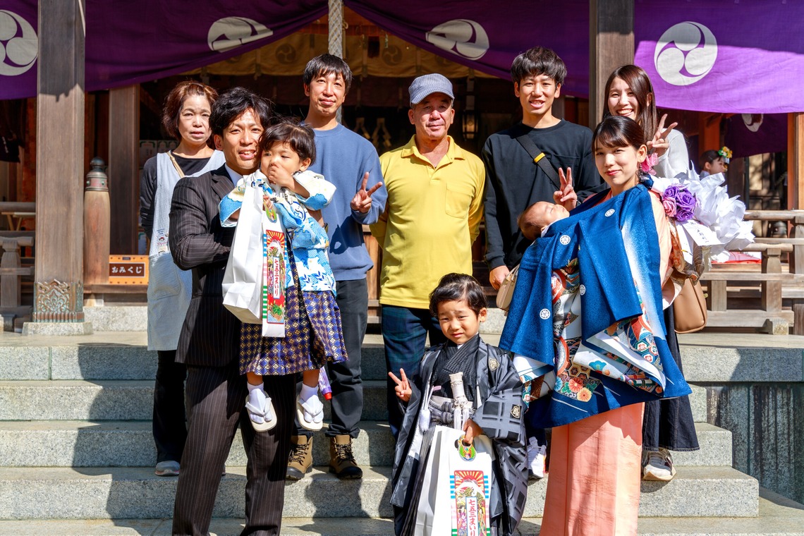 真方　祥が撮影した「七五三参り記念写真」の写真