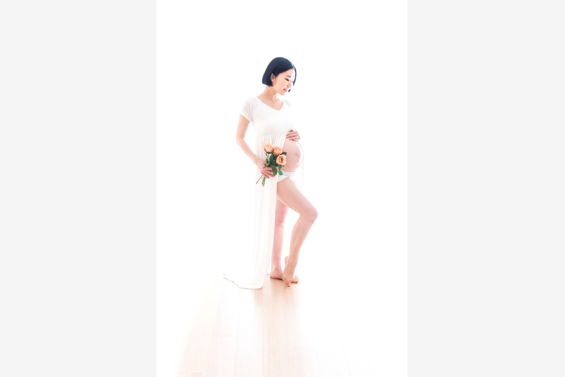 サキヤマ リエが撮影した「マタニティフォト（本厚木/カメラマン自宅撮影/衣装・背景あります)」の写真