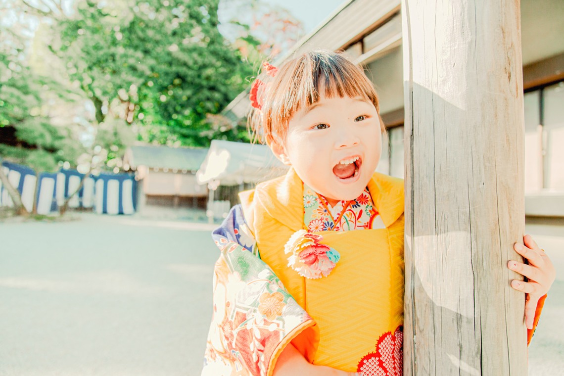 ゆのみふぉとが撮影した「七五三のお写真（人見知りの子供）」の写真