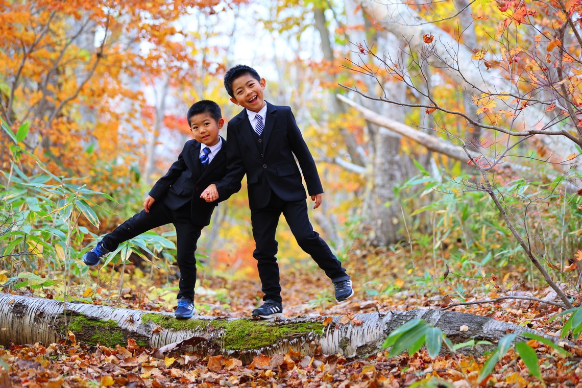 稲蔭一道が出張撮影した家族写真(キッズ,ベビーフォト)などが写った「家族写真、ロケーションフォト」の家族写真