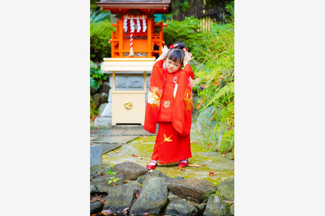 KIRAが出張撮影した家族写真(キッズ,ベビーフォト)などが写った「七五三＋お宮参り 新宿」の家族写真