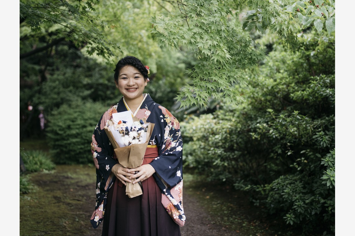 植村由理が出張撮影した家族写真(キッズ,ベビーフォト)などが写った「卒業式 at 早稲田大学、オークウッドプレミア東京」の家族写真