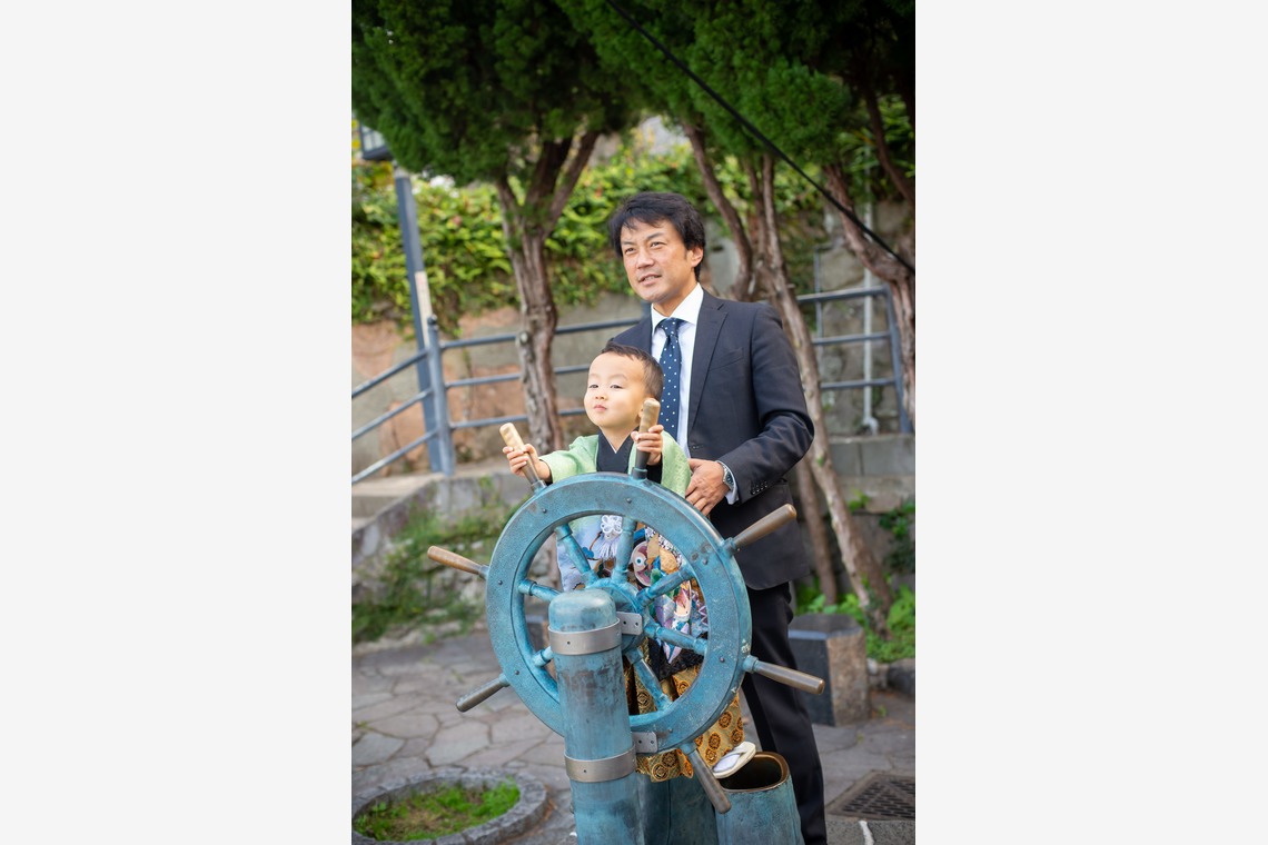 竹部 祐樹が出張撮影した家族写真(キッズ,ベビーフォト)などが写った「七五三＠亀山社中＆諏訪神社」の家族写真