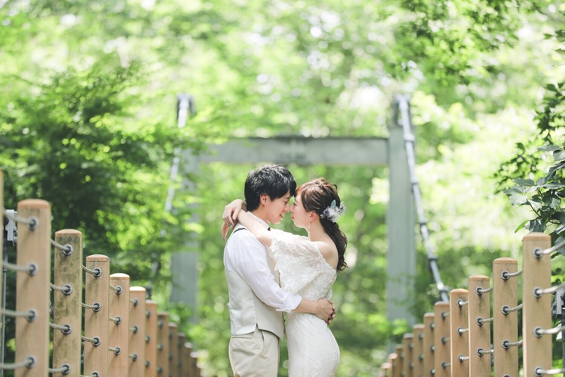 Photo of Kinuta Park wedding pre-shooting taken by Kanae Suzuki