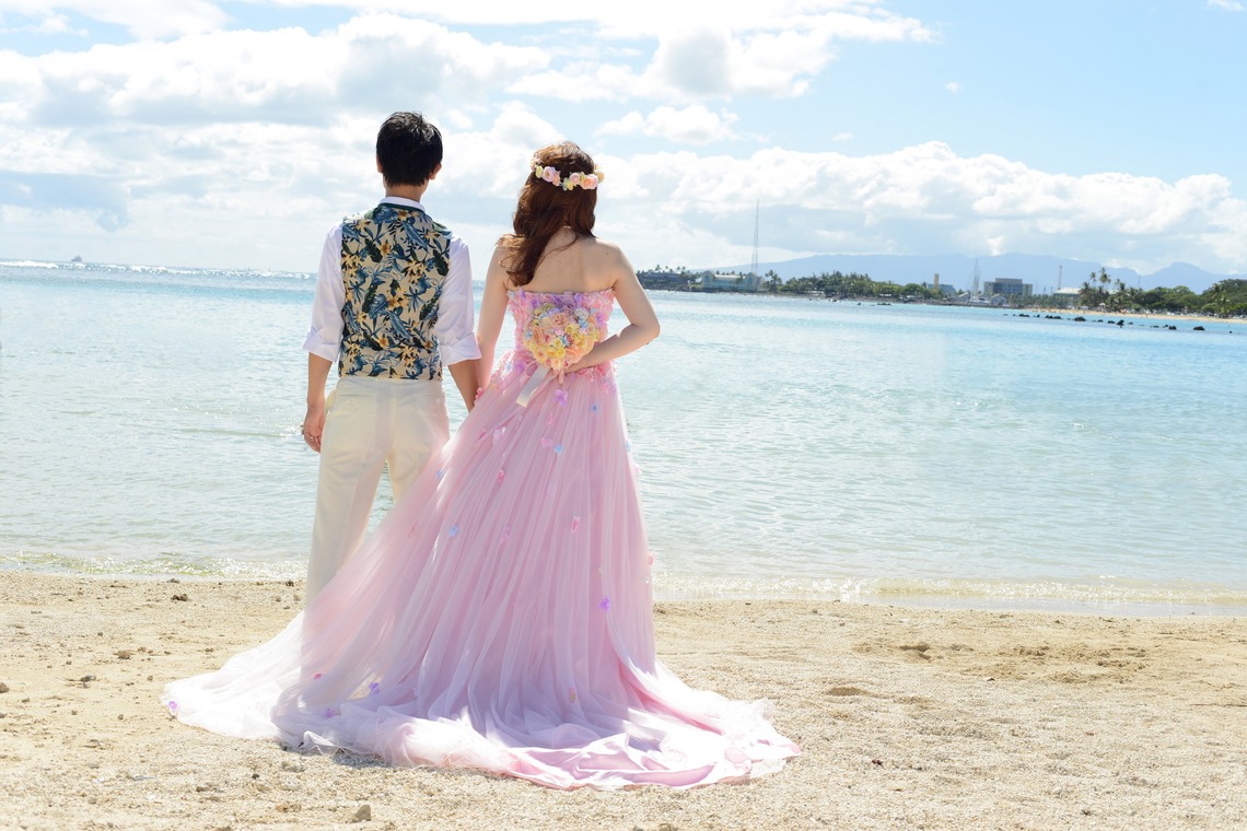 CINEVIEが撮影した「持込みドレスビーチフォト」の写真