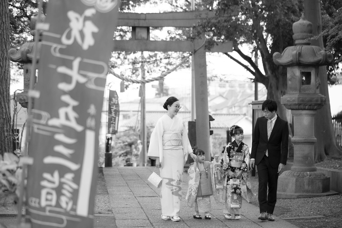 T.Matsumuraが出張撮影した家族写真(キッズ,ベビーフォト)などが写った「七五三＠篠原八幡神社」の家族写真