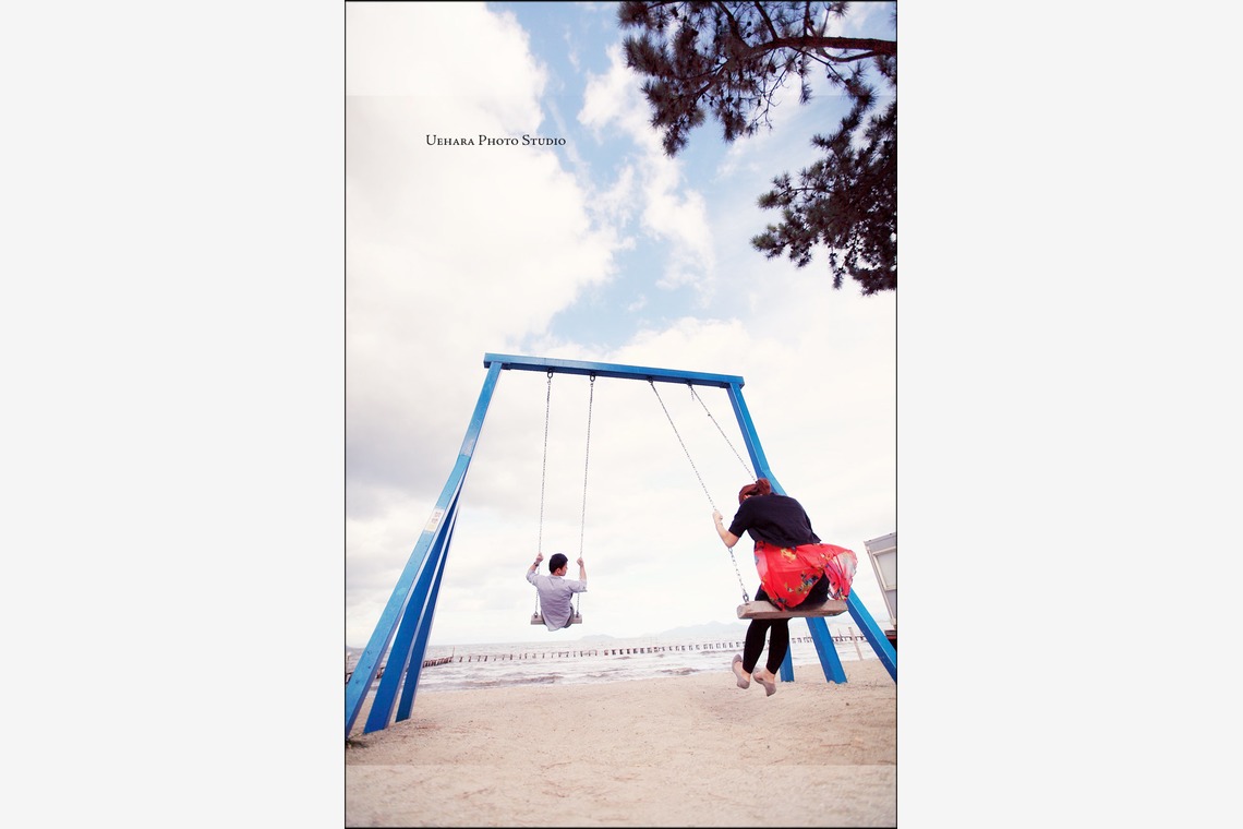 上原フォートスタジオが撮影した「びわ湖エンゲージメント」の写真