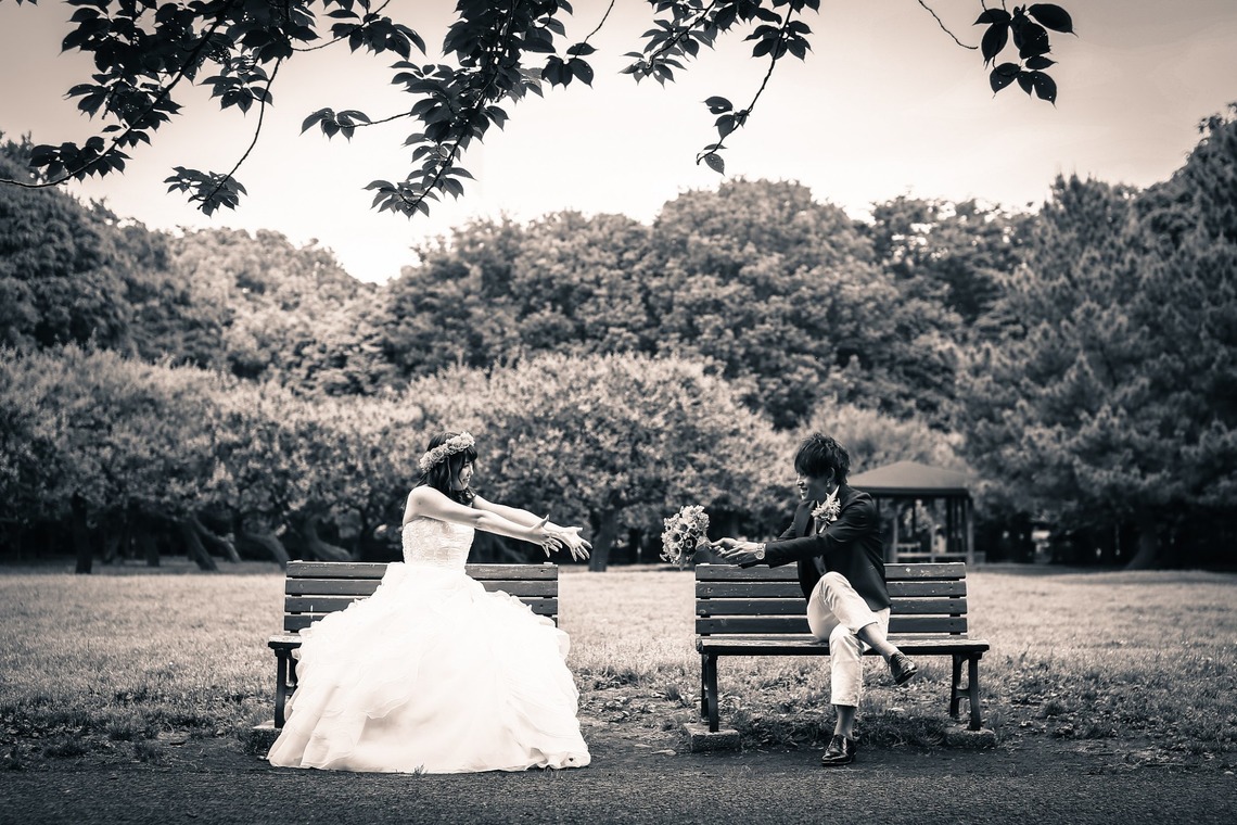 加倉井 規晃が撮影した「ロケーション・前撮り・公園・洋装」の写真