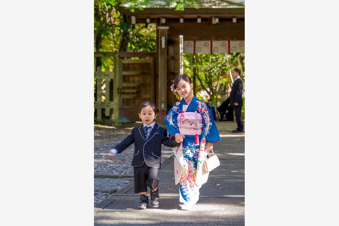 waka photoが出張撮影した家族写真(キッズ,ベビーフォト)などが写った「七五三撮影」の家族写真