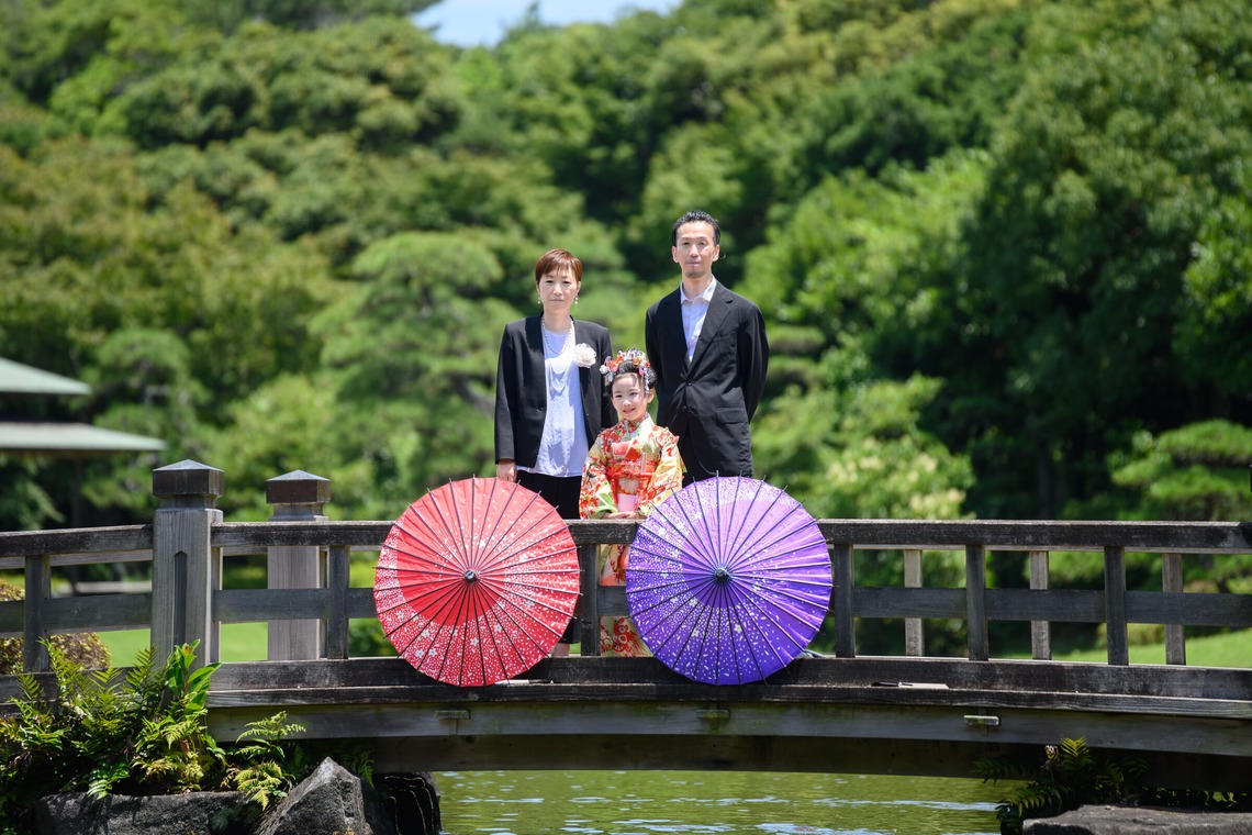 寫樂斎が撮影した「七五三（美浜園）」の写真
