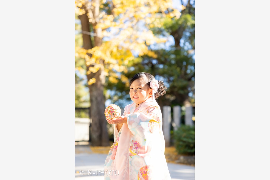 大森光太郎・K-PHOTOが出張撮影した家族写真(キッズ,ベビーフォト)などが写った「七五三撮影」の家族写真