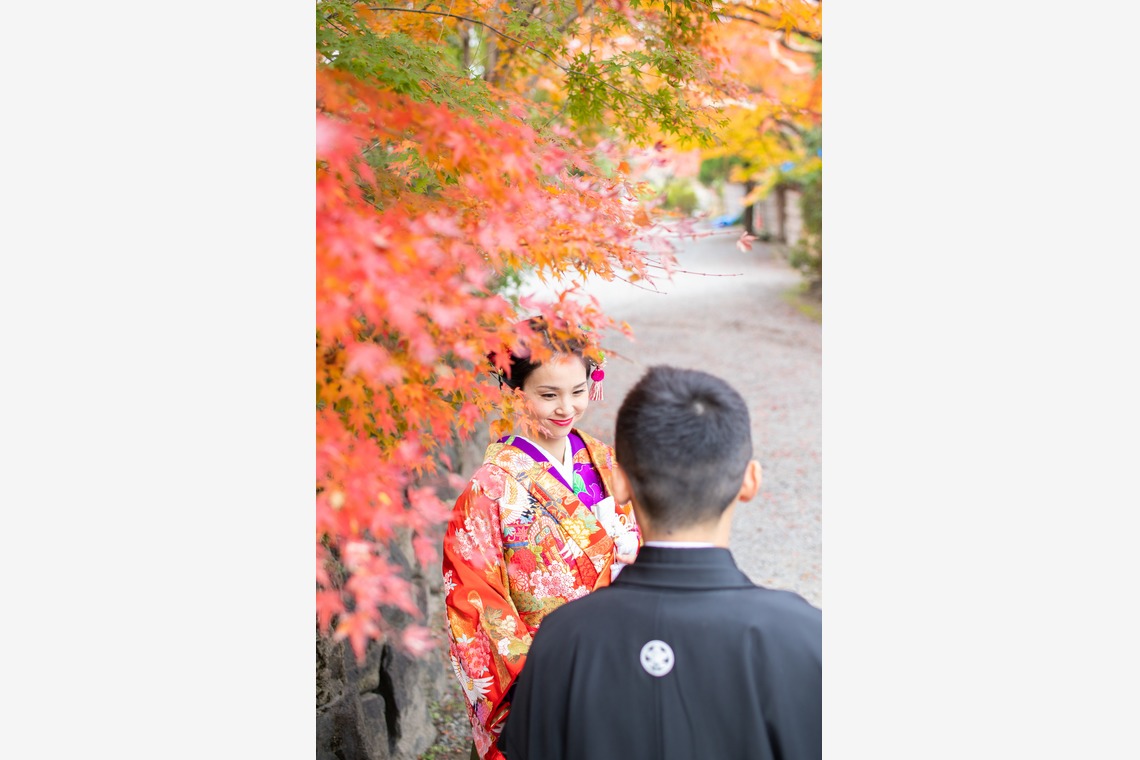 saruco(岩崎寿）が撮影した「秋の和装前撮り」の写真