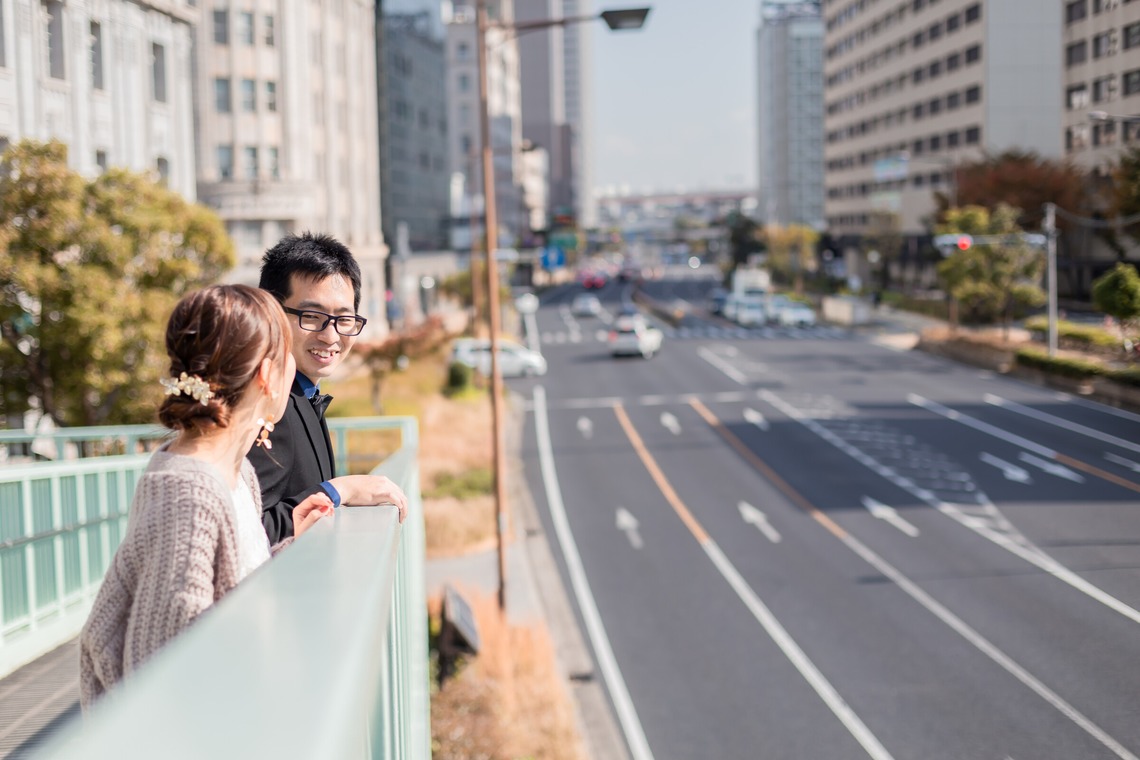 尾崎光が撮影した「ウエディング前撮り/神戸ロケ」の写真