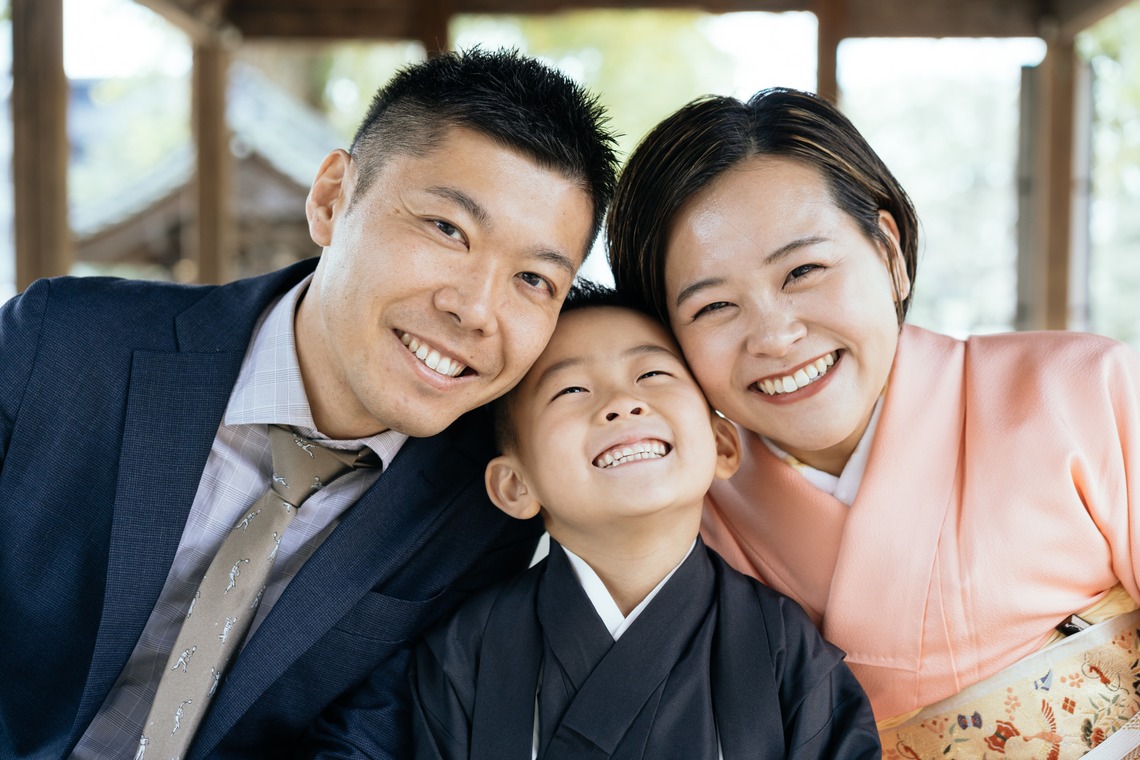 Aurora Photographyが出張撮影した家族写真(キッズ,ベビーフォト)などが写った「七五三、日常撮影」の家族写真